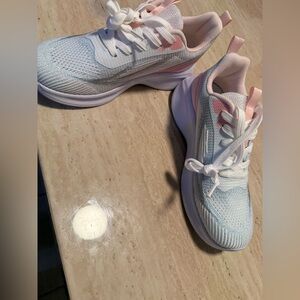 Chic White and Pink Sneakers